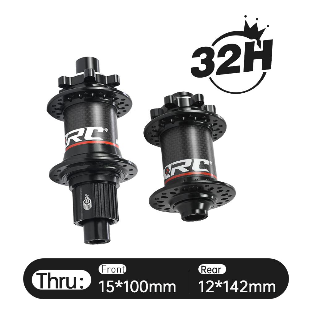 ARC MT-010F/RCB 32 Holes MTB Hub Carbon Fiber Front 9x100 15x100 Rear 10x135 12x142 Hub 6-Bolt Disc Bike Bicycle Hub Shimano 8 9 10 11 Speed