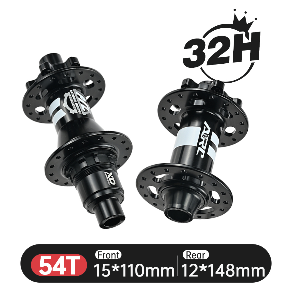 ARC 32H BOOST HUB MT065F/R DT BOOST 36T/54T Ratchet HG XD MS 8 9 10 11 12 SPEED Front 15x110mm Rear 12x148mm 6 Disc Bolt Brake Mountain Bike Hub