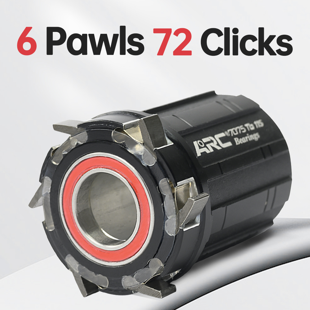 ARC RT-025F/RCB Road Bike Carbon Fiber Hub 6 Palws 72 ring/sound Quick Release Straight Pull 20/24 hole ultra light V brake 8 9 10 11 speed SramXD12S