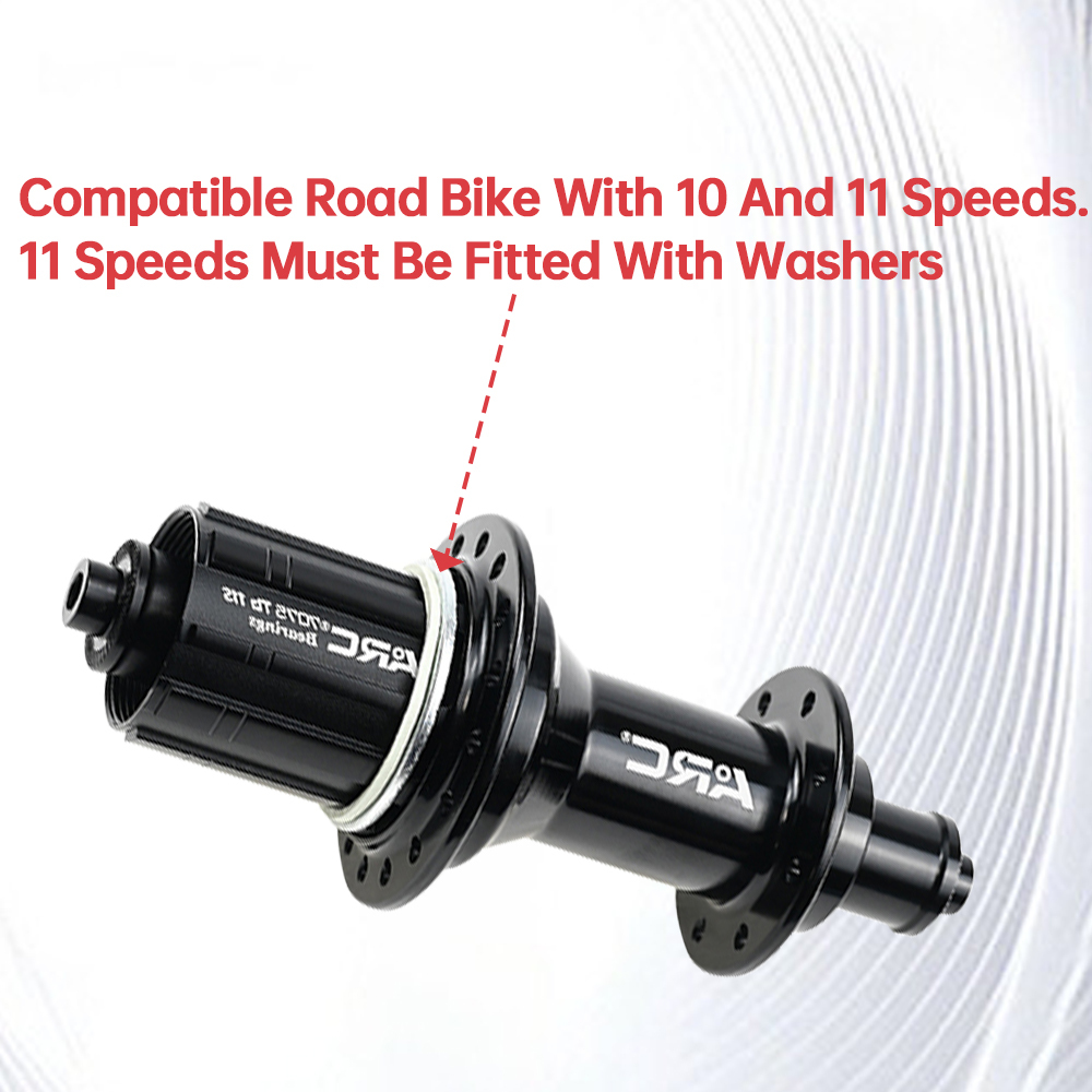 ARC RT-002FA/RC front and rear wheels Road bike hub ultra-light sound big 20/24 hole bearing NBK Palin folding bike 244g/pair 11S