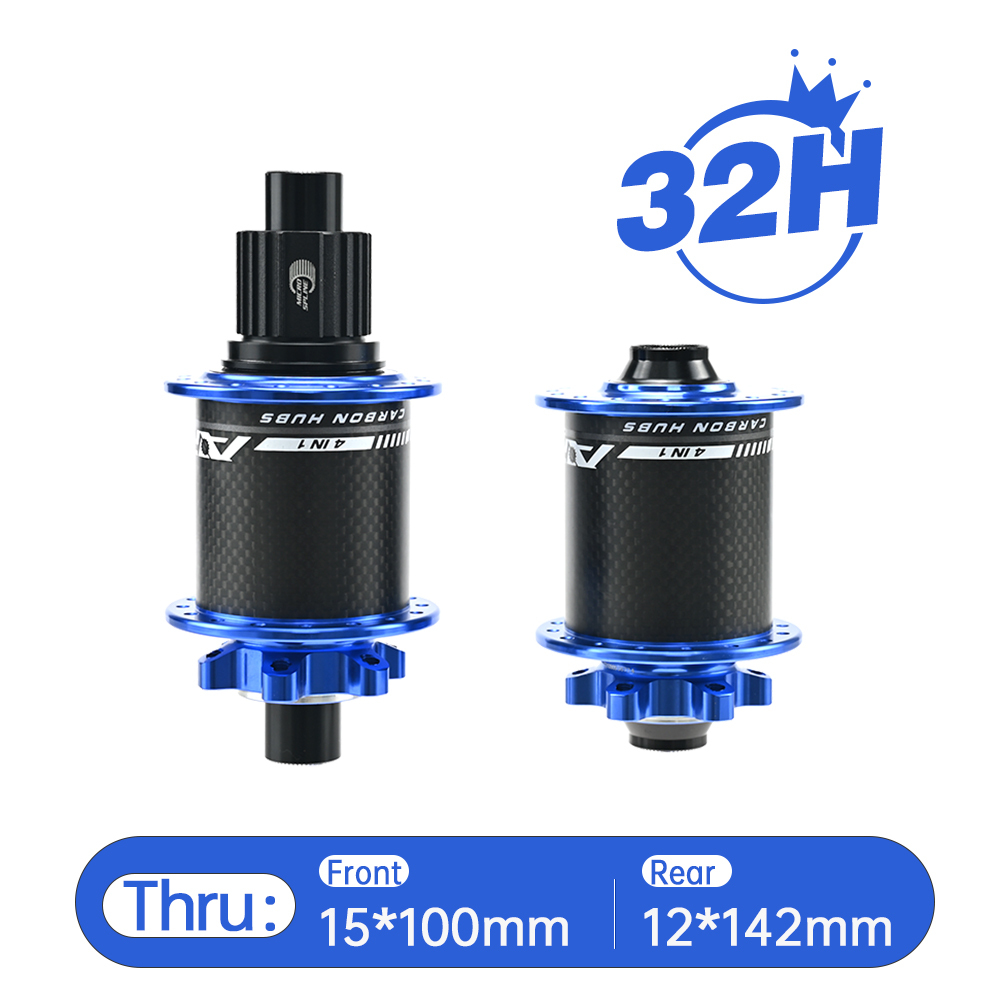 ARC MT-010F/RCB PRO MTB Hub Bicycle Hub Carbon Fiber Mountain Bike Hubs 4 Sealed Bearing 6 Pawls 114 Click For HG 8 9 10 11 Sram XD MS 12 Speed