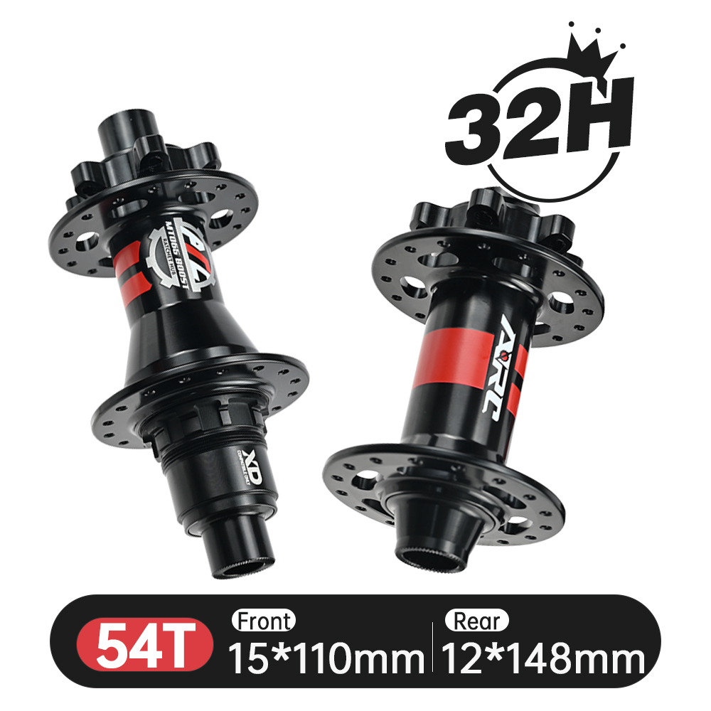ARC 32H BOOST HUB MT065F/R DT BOOST 36T/54T Ratchet HG XD MS 8 9 10 11 12 SPEED Front 15x110mm Rear 12x148mm 6 Disc Bolt Brake Mountain Bike Hub
