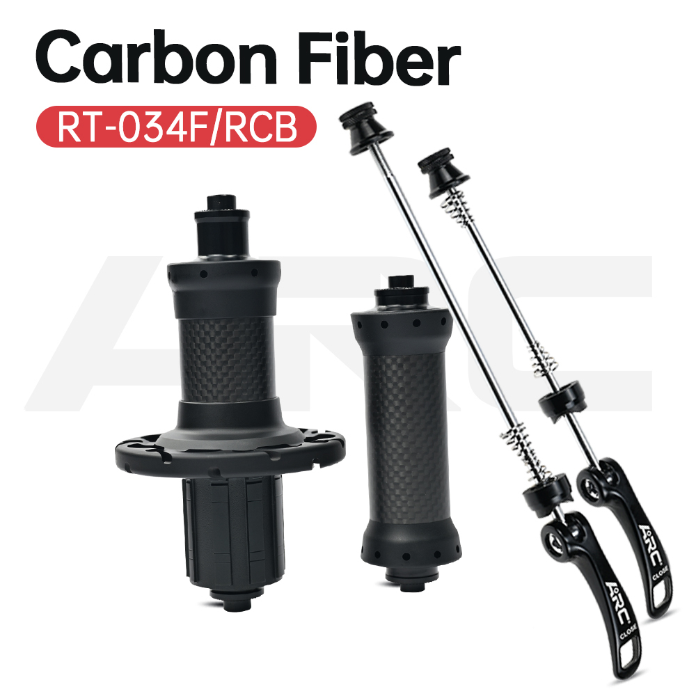 ARC RT-034F/RCB Carbon Road Hub Front 18Holes 100mm Rear 21Holes 130mm Straight Pull Bicycle Hub 6 pawls 72 clicks Bike Hub G3 Wheel weave