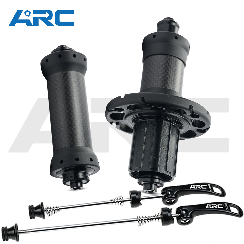ARC RT-034F/RCB Carbon Road Hub Front 18Holes 100mm Rear 21Holes 130mm Straight Pull Bicycle Hub 6 pawls 72 clicks Bike Hub G3 Wheel weave