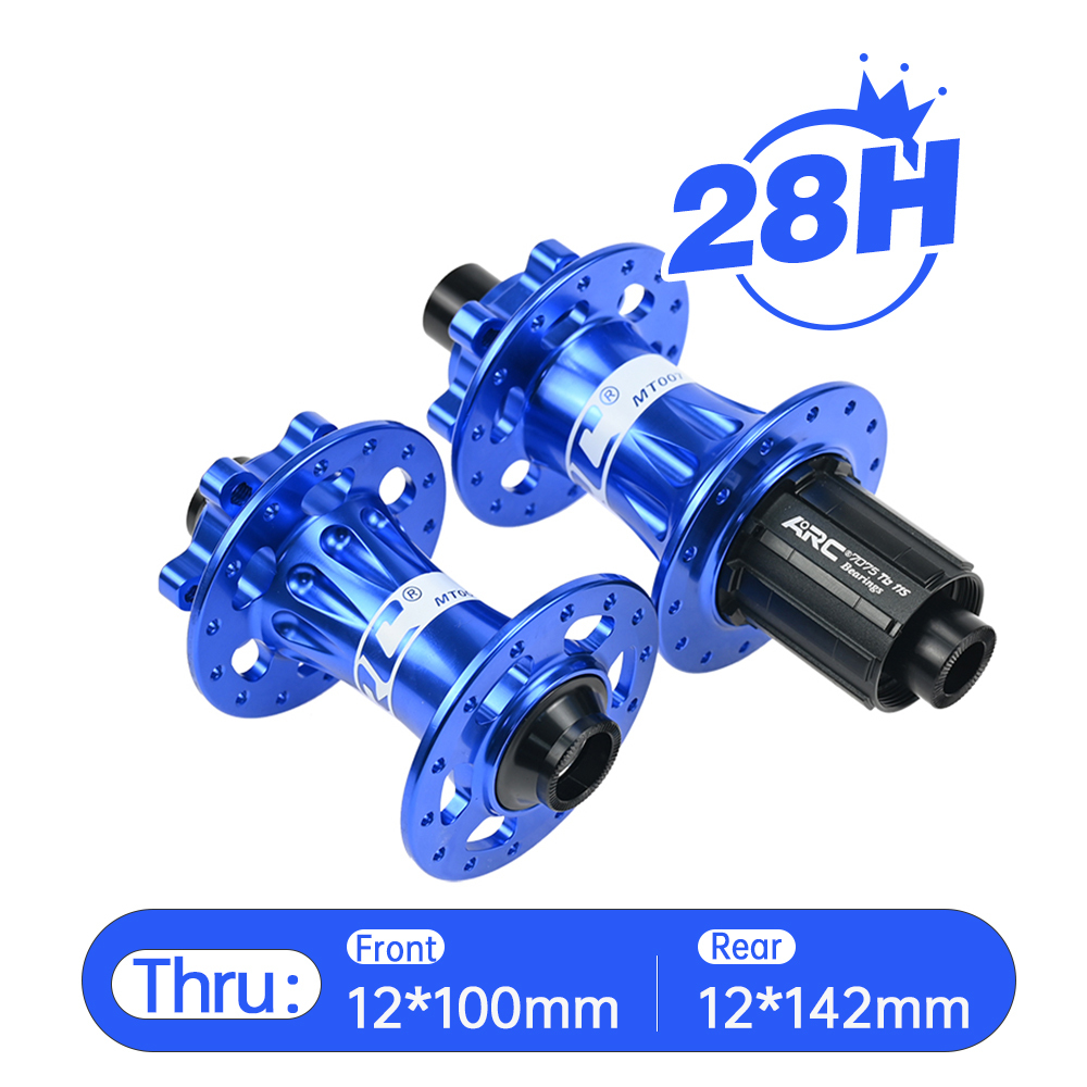ARC MT-007F/R 28H/32H/36H Mountain Bike Hub Aluminum alloy Front 9x100 15x100 Rear 10x135 12x142 MTB Bicycle Hub Shimano 8 9 10 11 Speed