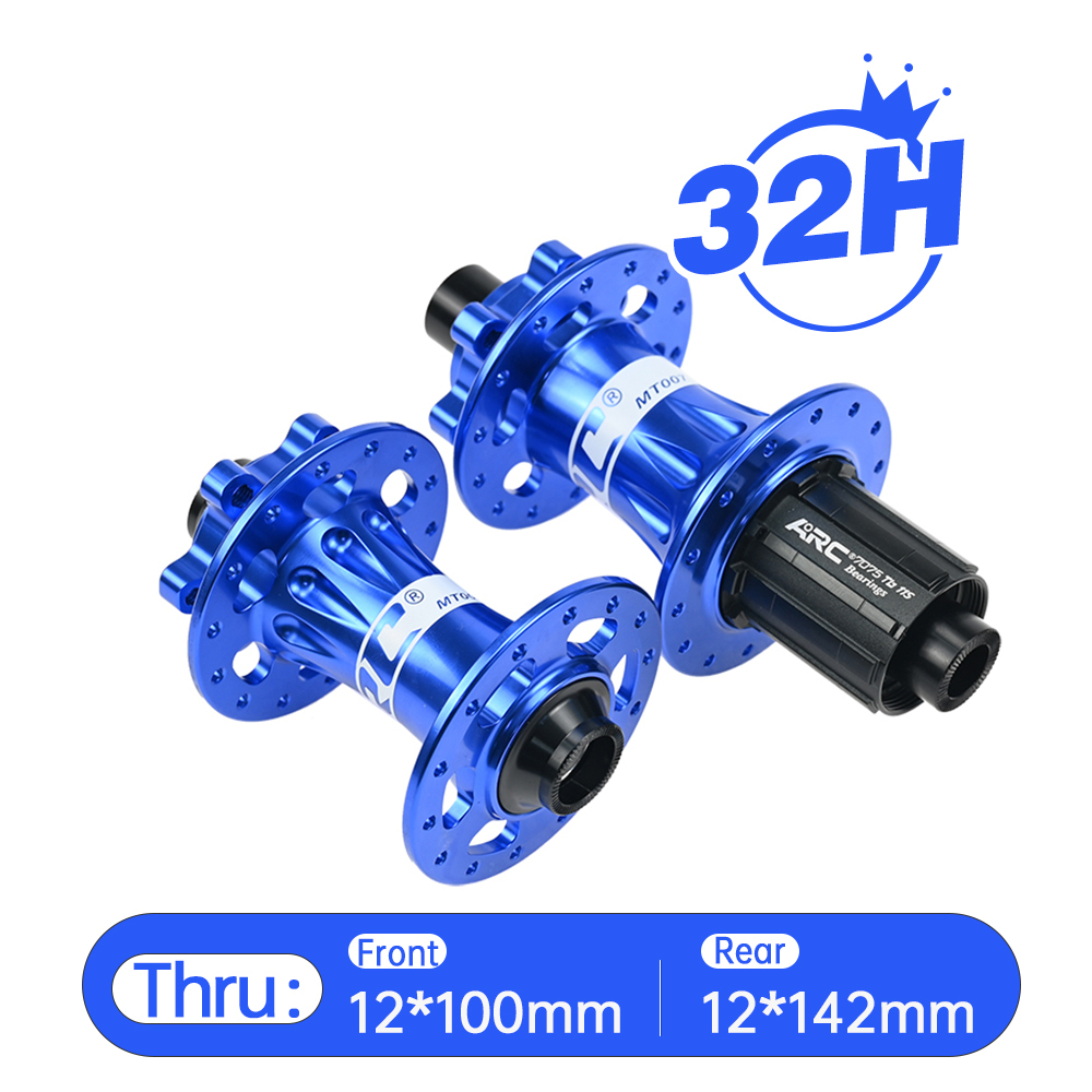 ARC MT-007F/R 28H/32H/36H Mountain Bike Hub Aluminum alloy Front 9x100 15x100 Rear 10x135 12x142 MTB Bicycle Hub Shimano 8 9 10 11 Speed