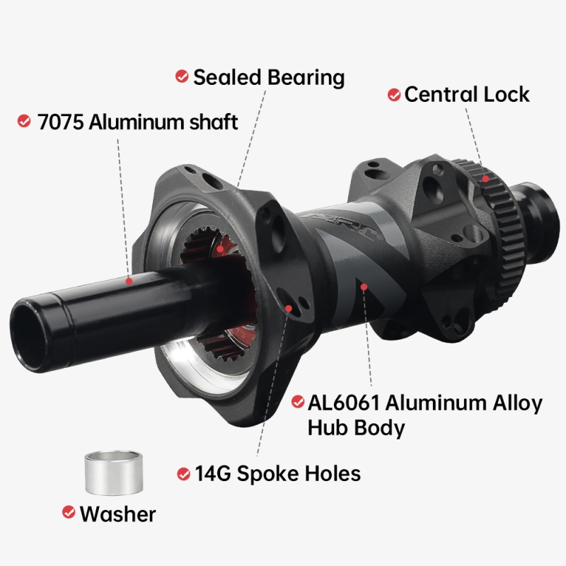 Ratchet 36T/54T Factory Wholesale Bike Parts 12x100 /142 24/24 Holes Super Light Gravel Bicycle Hub Alloy Road Disc Brake Hubs