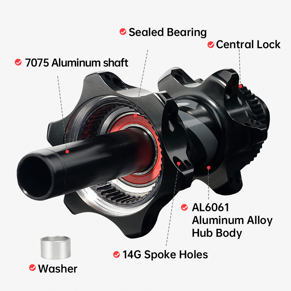 24/24h ARC 2025 NEW High Quality Black Center Lock Straight Pull HG 11S Pawls Light Bicycle Parts Alloy CNC Road Disc Bike Hub