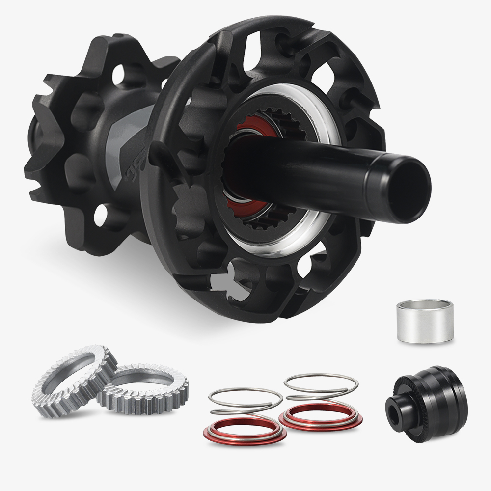 Ratchet Polishing Sandblasted Anodized CNC Alloy Matte Black 18/21h Carbon Spoke Hub Road Bike V Brake Hub Racing Bicycle Hubs