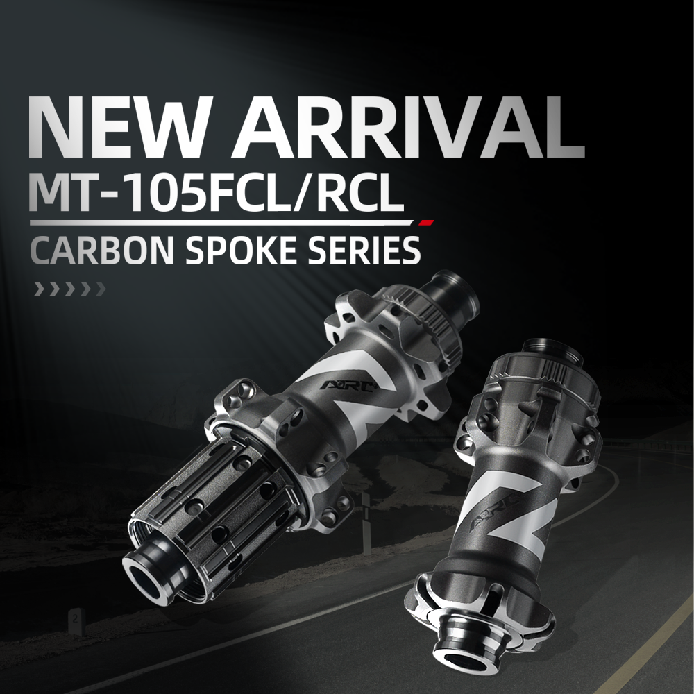 2025 ARC New Arrival Ultralight MT-105F/R 298g HG11/12S Ratchet 36/54T Matte12x100 12x142 18/21h Super Light Carbon Spoke Gravel Racing Road Bike Hubs Bicycle Disc Brake Hub