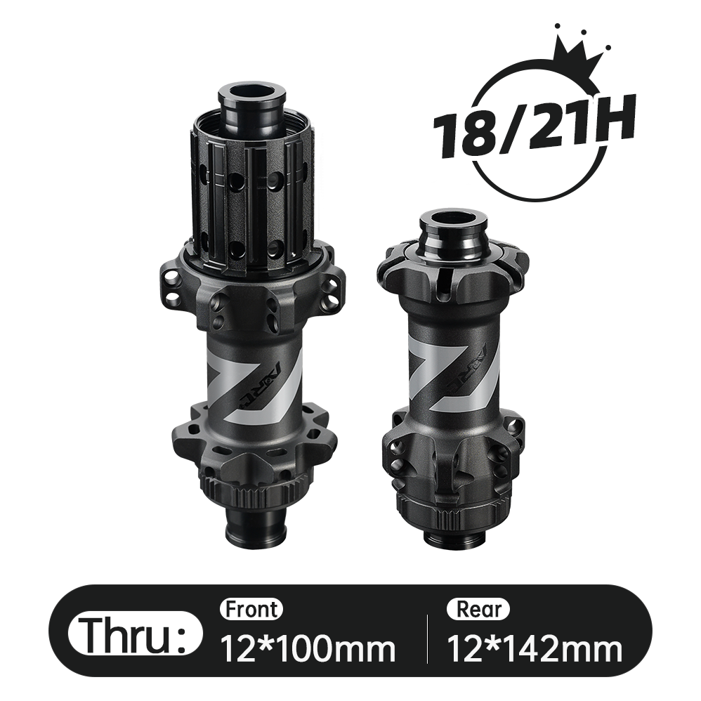 2025 ARC New Arrival Ultralight MT-105F/R 298g HG11/12S Ratchet 36/54T Matte12x100 12x142 18/21h Super Light Carbon Spoke Gravel Racing Road Bike Hubs Bicycle Disc Brake Hub