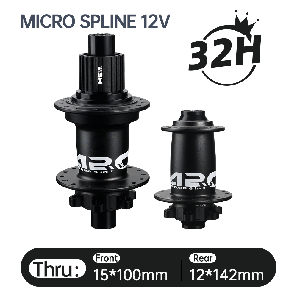2025 ARC New Arrival MT-088F/R High Strength Bike HUB Wholesale Price Mountain Bike Hub HG/MS/XD 12S 32h 9x100 10x135 15x100 12x142 J Bend Super Loud MTB Bicycle Hubs 180 Clicks E-Bike Hub Electronic Spare Parts Alloy MTB Bicycle Hub
