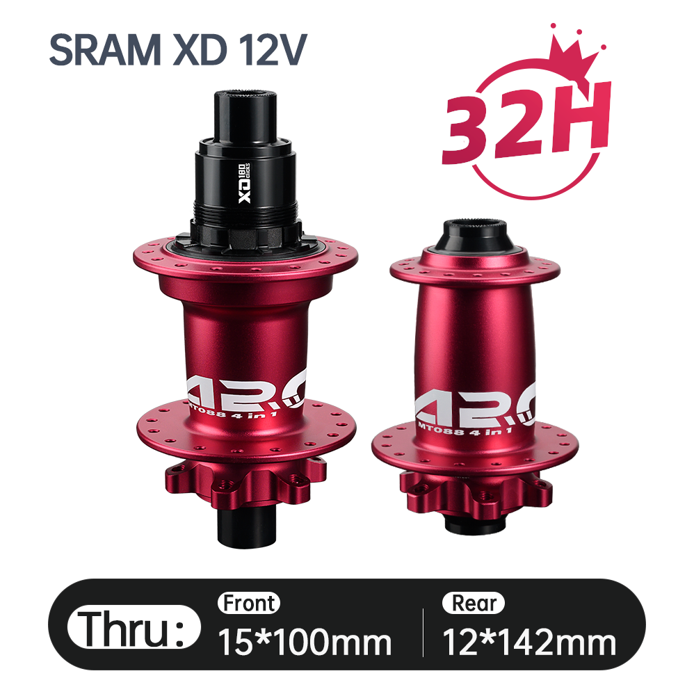2025 ARC New Arrival MT-088F/R High Strength Bike HUB Wholesale Price Mountain Bike Hub HG/MS/XD 12S 32h 9x100 10x135 15x100 12x142 J Bend Super Loud MTB Bicycle Hubs 180 Clicks E-Bike Hub Electronic Spare Parts Alloy MTB Bicycle Hub