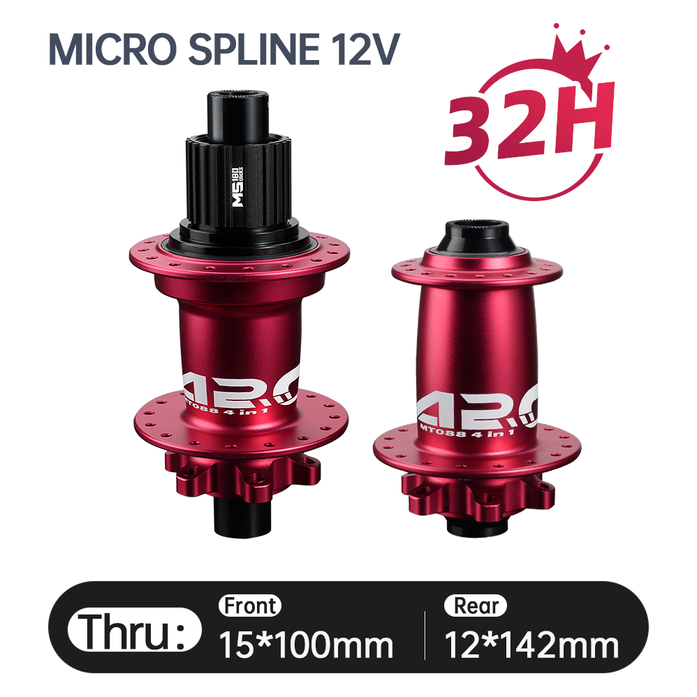 2025 ARC New Arrival MT-088F/R High Strength Bike HUB Wholesale Price Mountain Bike Hub HG/MS/XD 12S 32h 9x100 10x135 15x100 12x142 J Bend Super Loud MTB Bicycle Hubs 180 Clicks E-Bike Hub Electronic Spare Parts Alloy MTB Bicycle Hub