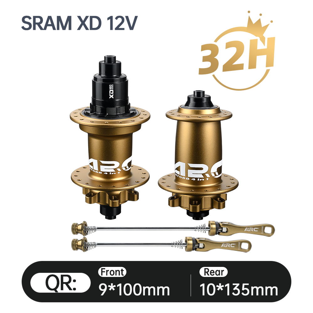 2025 ARC New Arrival MT-088F/R High Strength Bike HUB Wholesale Price Mountain Bike Hub HG/MS/XD 12S 32h 9x100 10x135 15x100 12x142 J Bend Super Loud MTB Bicycle Hubs 180 Clicks E-Bike Hub Electronic Spare Parts Alloy MTB Bicycle Hub