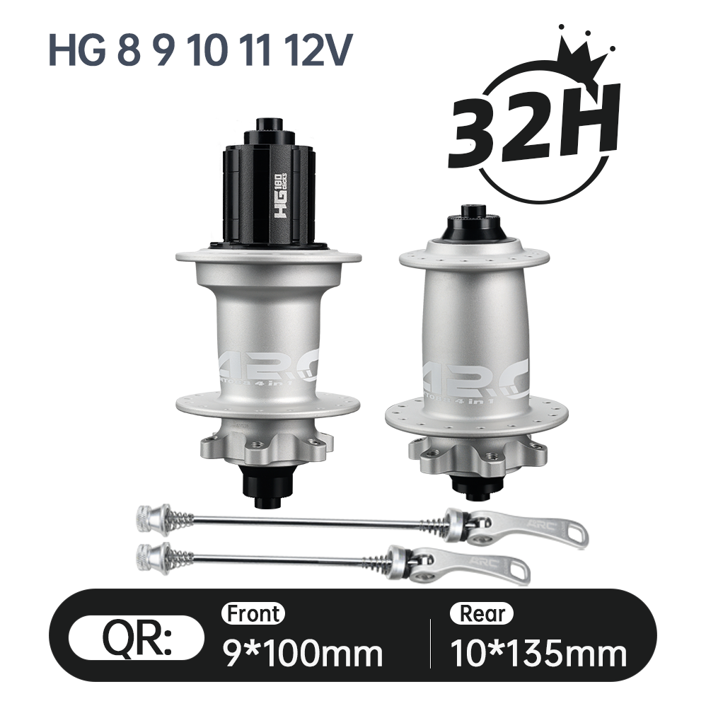 2025 ARC New Arrival MT-088F/R High Strength Bike HUB Wholesale Price Mountain Bike Hub HG/MS/XD 12S 32h 9x100 10x135 15x100 12x142 J Bend Super Loud MTB Bicycle Hubs 180 Clicks E-Bike Hub Electronic Spare Parts Alloy MTB Bicycle Hub