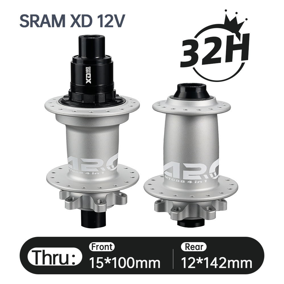 2025 ARC New Arrival MT-088F/R High Strength Bike HUB Wholesale Price Mountain Bike Hub HG/MS/XD 12S 32h 9x100 10x135 15x100 12x142 J Bend Super Loud MTB Bicycle Hubs 180 Clicks E-Bike Hub Electronic Spare Parts Alloy MTB Bicycle Hub