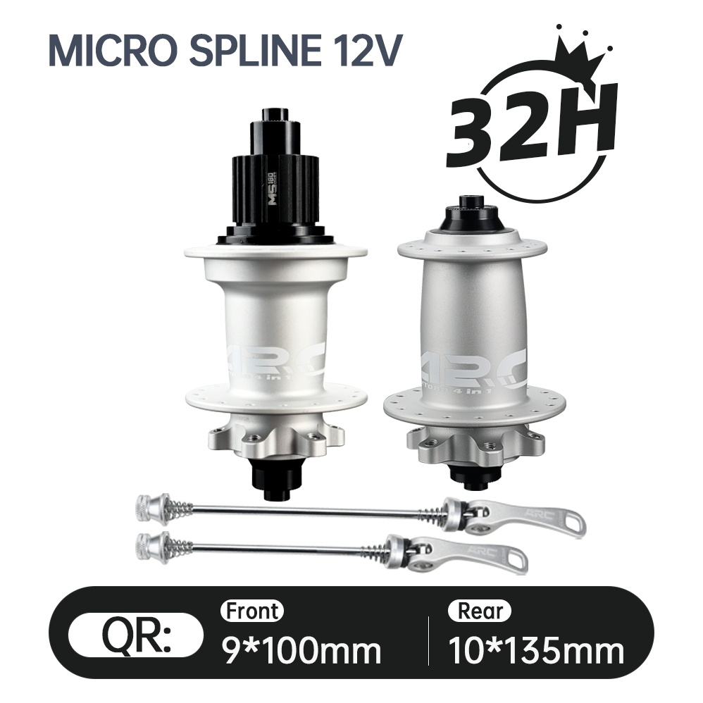 2025 ARC New Arrival MT-088F/R High Strength Bike HUB Wholesale Price Mountain Bike Hub HG/MS/XD 12S 32h 9x100 10x135 15x100 12x142 J Bend Super Loud MTB Bicycle Hubs 180 Clicks E-Bike Hub Electronic Spare Parts Alloy MTB Bicycle Hub