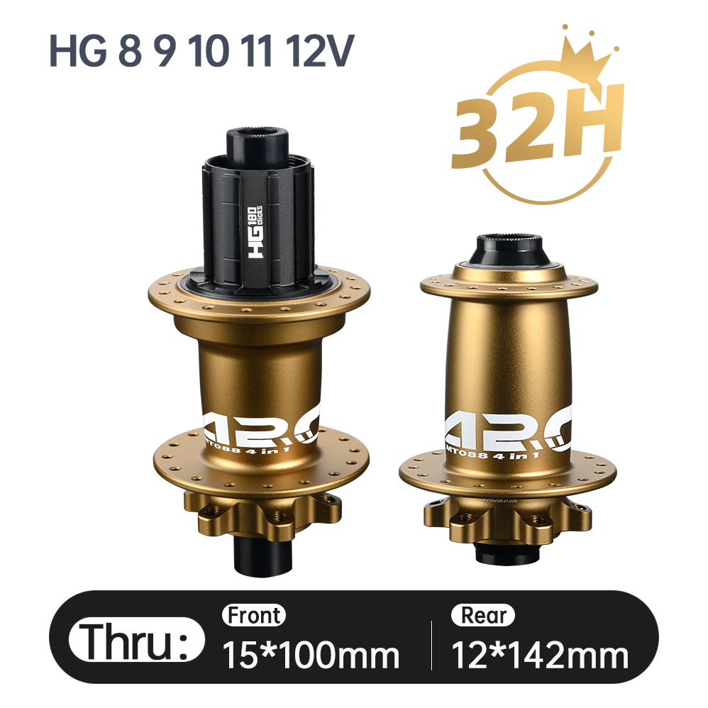 2025 ARC New Arrival MT-088F/R High Strength Bike HUB Wholesale Price Mountain Bike Hub HG/MS/XD 12S 32h 9x100 10x135 15x100 12x142 J Bend Super Loud MTB Bicycle Hubs 180 Clicks E-Bike Hub Electronic Spare Parts Alloy MTB Bicycle Hub