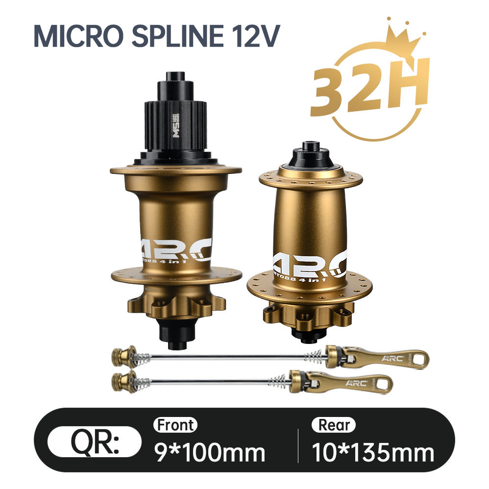 2025 ARC New Arrival MT-088F/R High Strength Bike HUB Wholesale Price Mountain Bike Hub HG/MS/XD 12S 32h 9x100 10x135 15x100 12x142 J Bend Super Loud MTB Bicycle Hubs 180 Clicks E-Bike Hub Electronic Spare Parts Alloy MTB Bicycle Hub