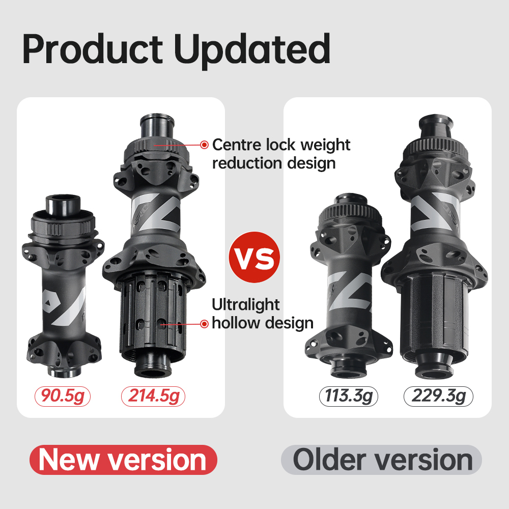 Ratchet 36T/54T Factory Wholesale Bike Parts 12x100 /142 24/24 Holes Super Light Gravel Bicycle Hub Alloy Road Disc Brake Hubs