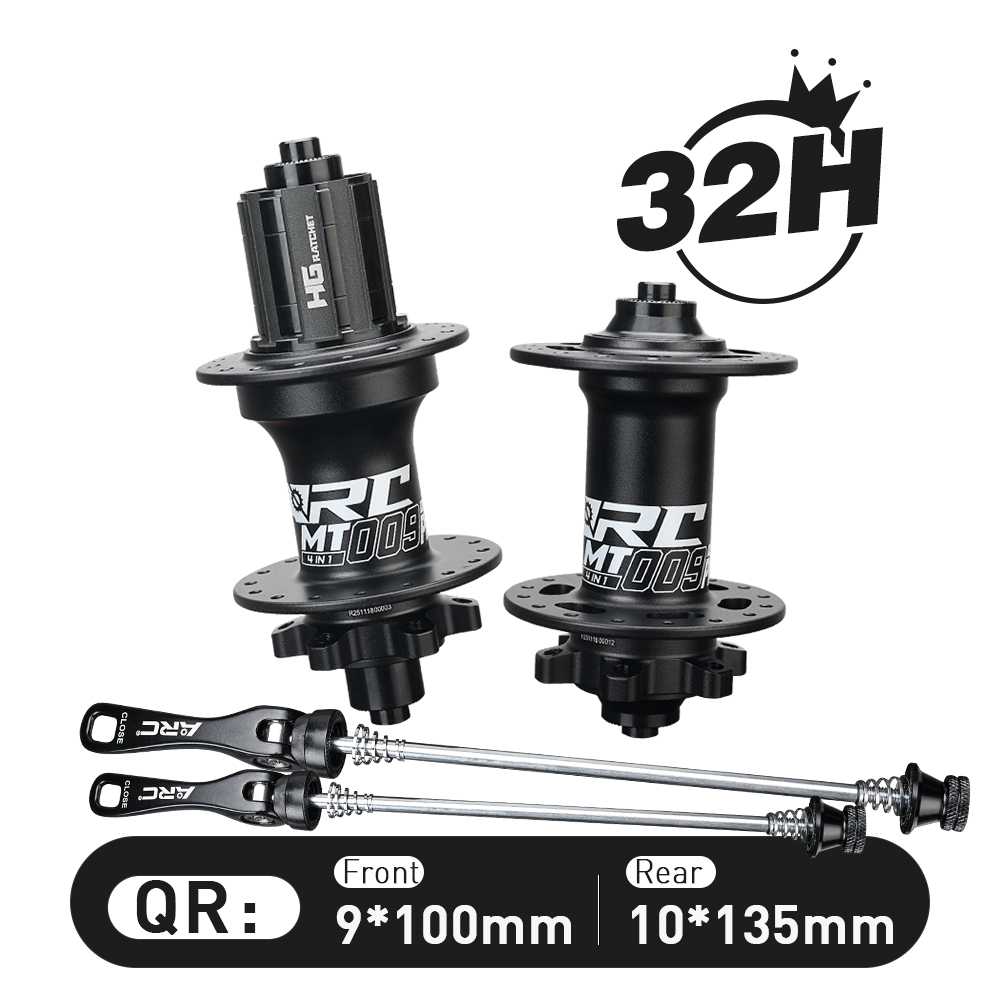 2026 ARC NEW Bike Parts Bicycle Hubs 32h Durable 100mm Front /135mm Rear QR Hubs 80T Ratchet Hubs High Engagement Hubs Mountain Bike Hubs
