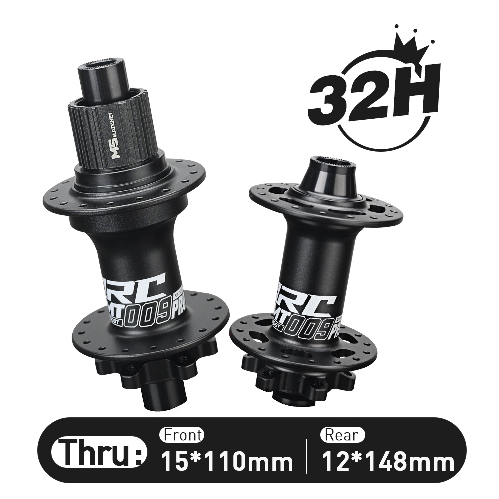 ARC NEW MT009F/R PRO BOOST HG/MS/XD 12S Matte Black Front MTB Hubs Rear Bike Hub Ratchet 80t High End 15x110 12x148 10x141 32h Mountain Bicycle Disc Brake Hubs