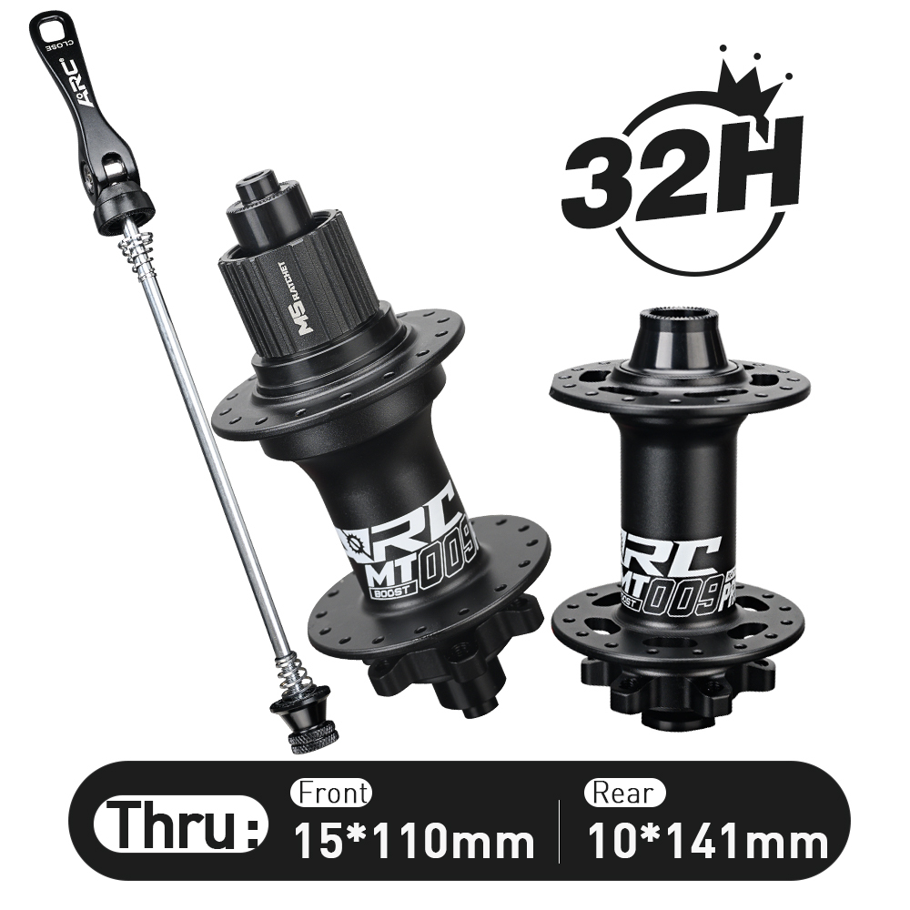 ARC NEW MT009F/R PRO BOOST HG/MS/XD 12S Matte Black Front MTB Hubs Rear Bike Hub Ratchet 80t High End 15x110 12x148 10x141 32h Mountain Bicycle Disc Brake Hubs