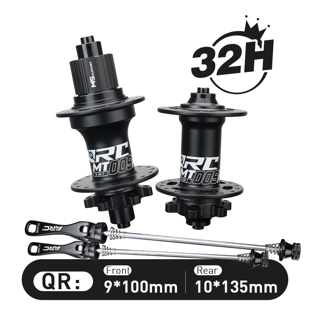 2026 ARC NEW Bike Parts Bicycle Hubs 32h Durable 100mm Front /135mm Rear QR Hubs 80T Ratchet Hubs High Engagement Hubs Mountain Bike Hubs