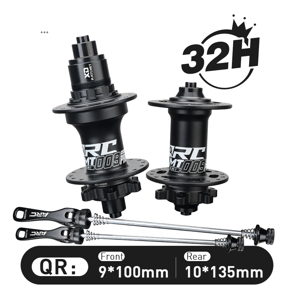 2026 ARC NEW Bike Parts Bicycle Hubs 32h Durable 100mm Front /135mm Rear QR Hubs 80T Ratchet Hubs High Engagement Hubs Mountain Bike Hubs
