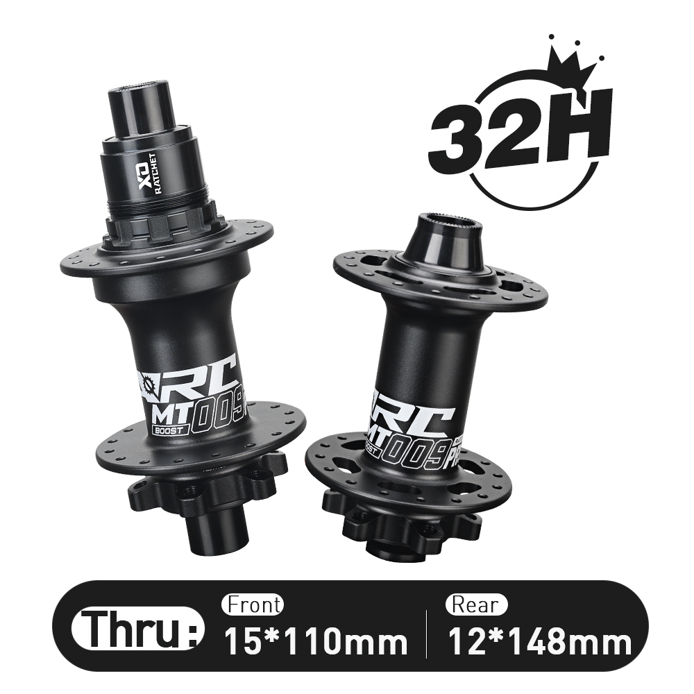 ARC NEW MT009F/R PRO BOOST HG/MS/XD 12S Matte Black Front MTB Hubs Rear Bike Hub Ratchet 80t High End 15x110 12x148 10x141 32h Mountain Bicycle Disc Brake Hubs
