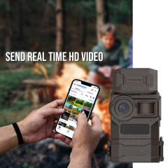 Camojojo Best Live Stream Cellular Trail Camera with HD Instant Video Delivery, 0.2s Fast Trigger, Build-in SD&SIM Card