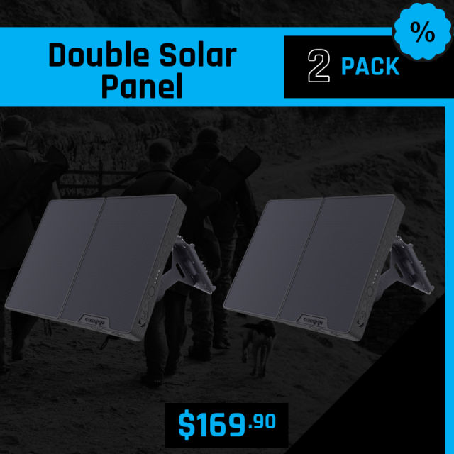 Camojojo Double Solar Panel-2 packs
