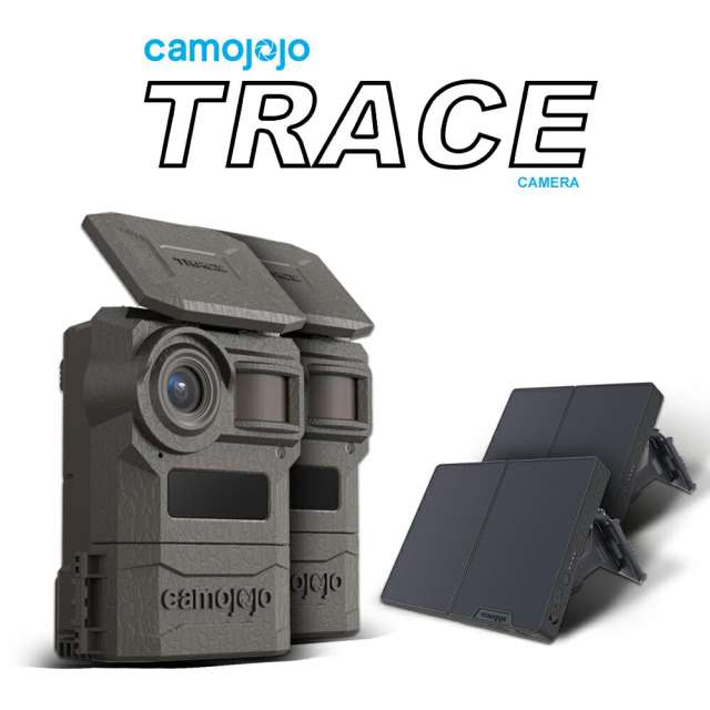 Camojojo Combo - 2 Trace Camera+ 2 Double Solar Panel