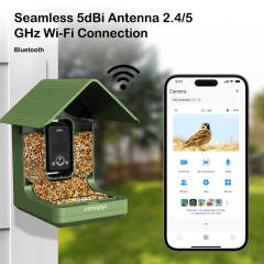 4K Smart Bird Feeder with Camera - AI-Powered Bird Identify