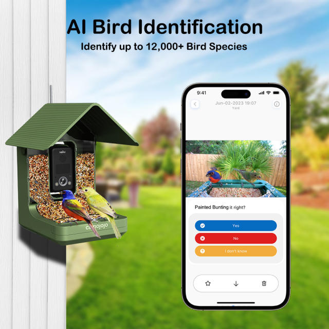 4K Smart Bird Feeder with Camera - AI-Powered Bird Identify