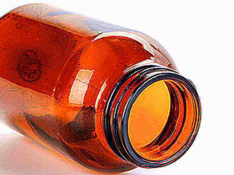 Glass Liquid Bottle 250ml (Amber) 172g