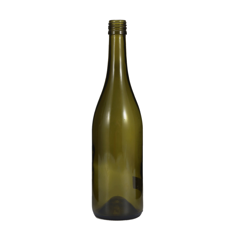 Glass Wine Bottle Antique Green 750ml 410g