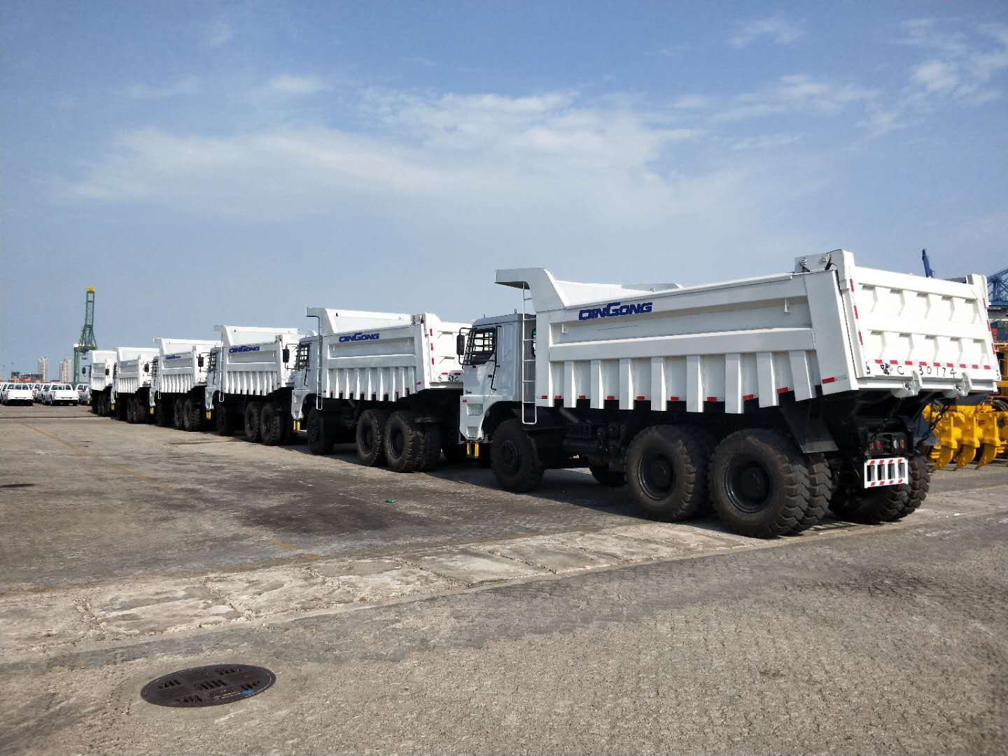 QINGONG 60T MINING DUMP TRUCK READY FOR SHIPMENT