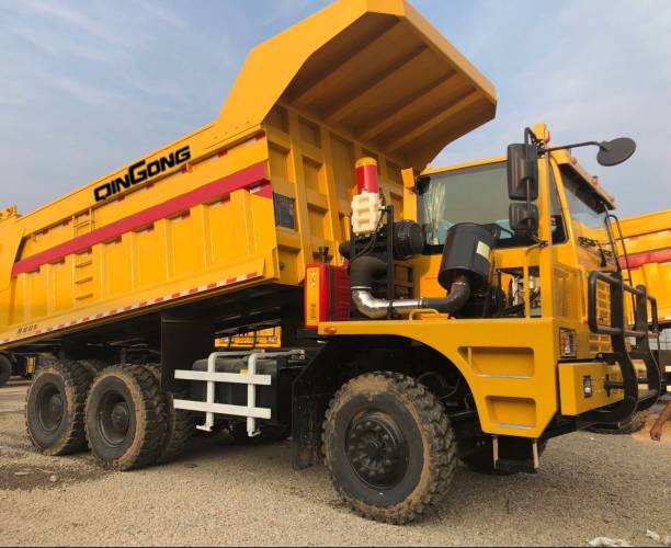 80T LOAD MINING DUMP TRUCK, QINGONG 6X4 Mining Dump Truck / Tipper