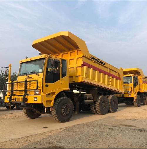80T LOAD MINING DUMP TRUCK, QINGONG 6X4 Mining Dump Truck / Tipper