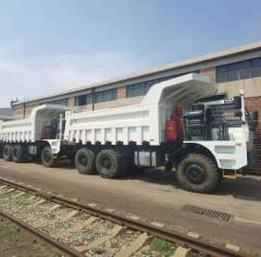 6X4 Mining Dump Truck, 90T load, Cummins 420hp engine