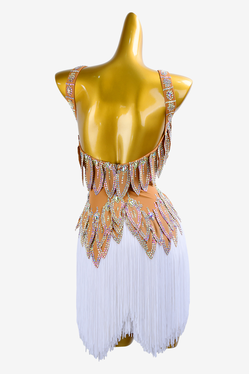 Light brown tassel strap custom Latin suit