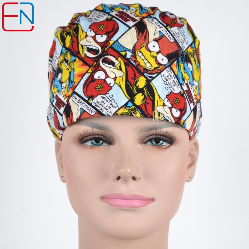 Unisex Surgical caps with sweatband in 100% cotton