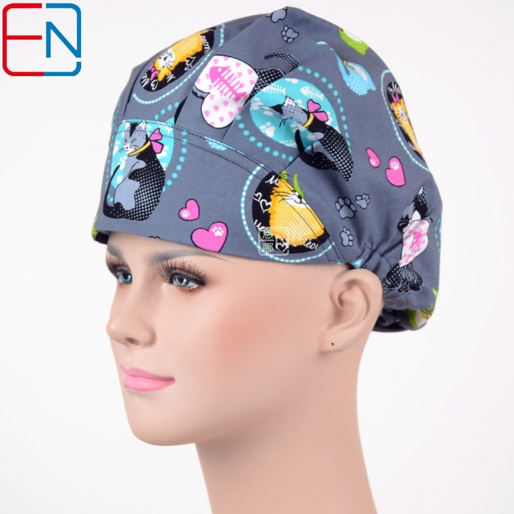 New Surgical caps doctors and nurses cap Cat of the world 02 cap