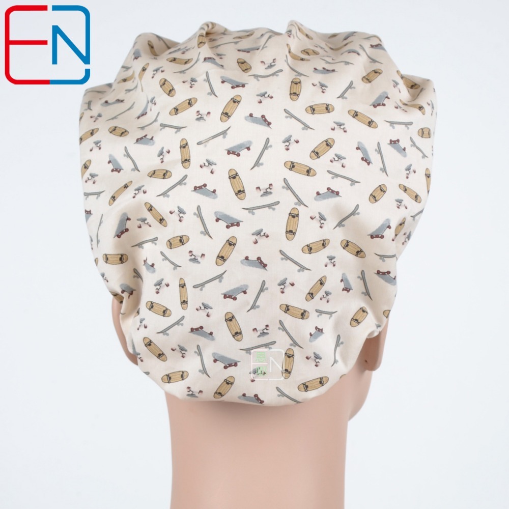 11 Prints Hennar new Surgical caps doctors and nurses cap Hand-painted flower