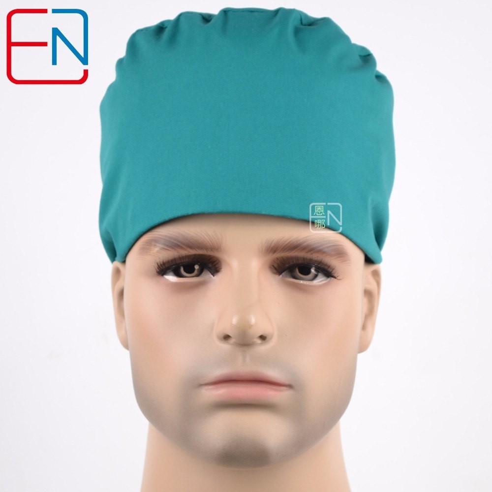 Hennar surgical caps in bright green T/C 3 sizes for choices