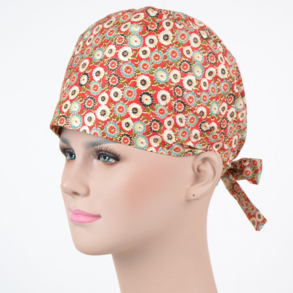 surgical scrub caps ,  100% cotton without sweatband