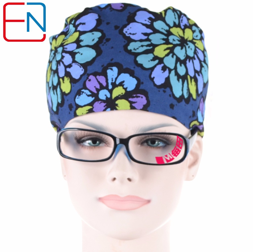 Matin doctor cap and mask men with Sweatbands Peony