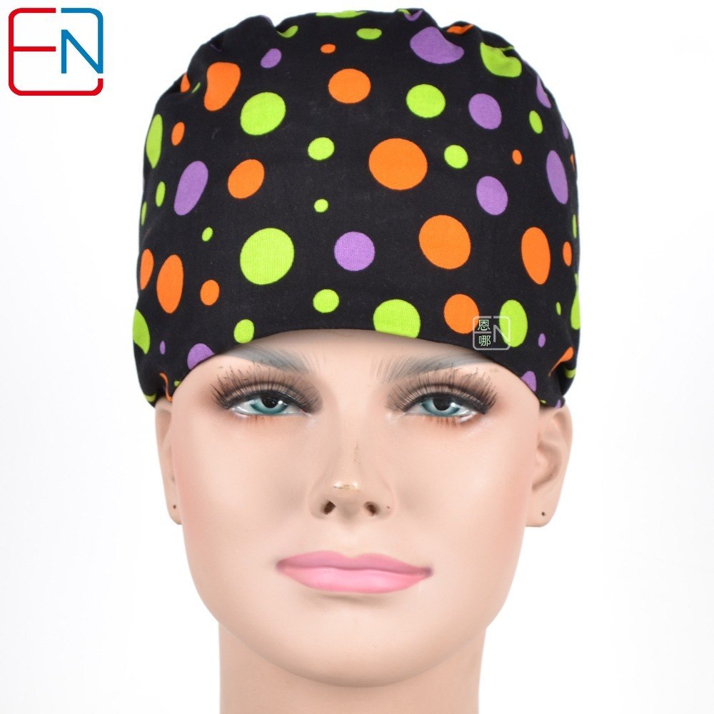 NEW  HENNAR surgical caps for long hair  medical scrub cap Rye 01 caps